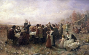 First-Thanksgiving-at-Plymouth-by-Brownscombie