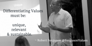 Differentiating Values Unique Relevant Sustainable