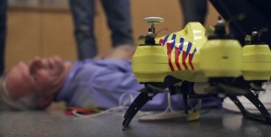 Medical-drone-with-patient-on-floor