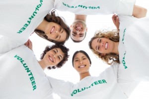 Volunteer-in-circle